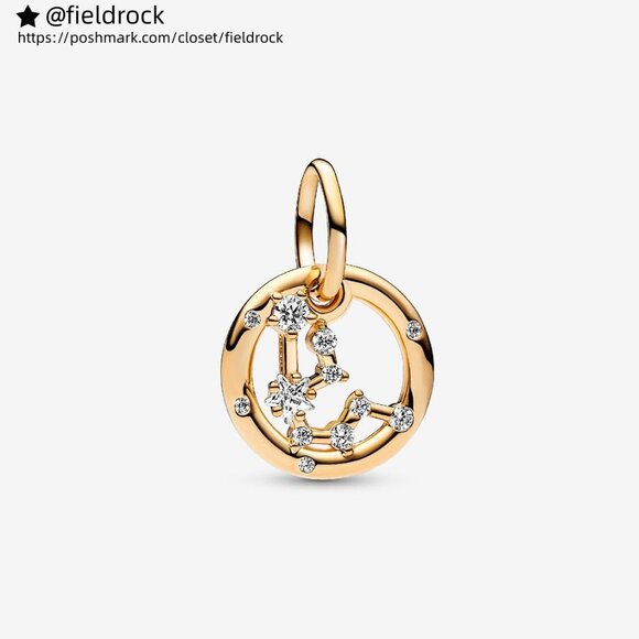 Pandora Aquarius Zodiac Dangle Charm - Picture 1 of 5